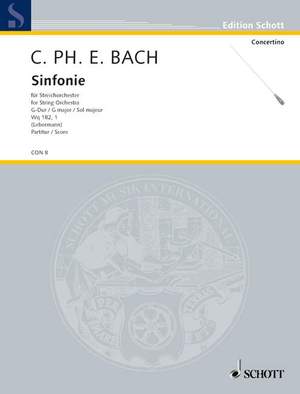 Bach, Carl Philipp Emanuel: Symphony G major Wq 182/1