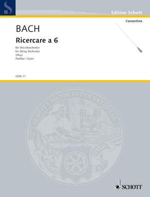 Bach, Johann Sebastian: Ricercare a 6 c minor BWV 1079