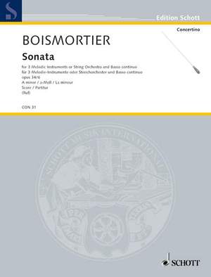 Boismortier, Joseph Bodin de: Sonata A minor op. 34/6