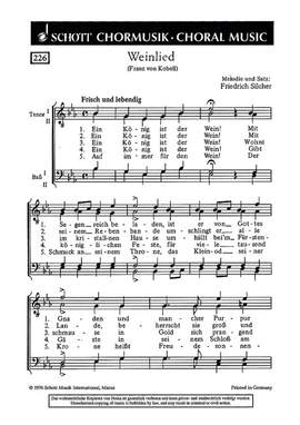 Silcher, Friedrich: Weinlied