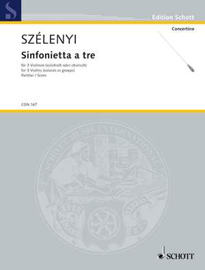 Szelényi, István: Sinfonietta a tre