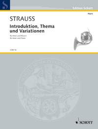 Strauss, Richard: Introduction, Theme and Variations o. Op. AV. 52