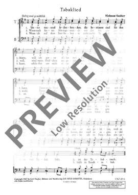 Sadler, Helmut: Tabaklied