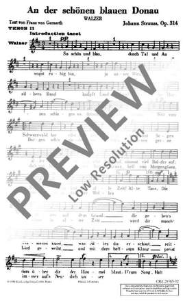 Strauß (Son), Johann: An der schönen blauen Donau op. 314