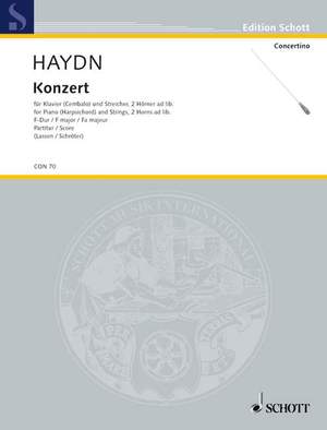 Haydn, Joseph: Concerto F Major Hob. XVIII: 3