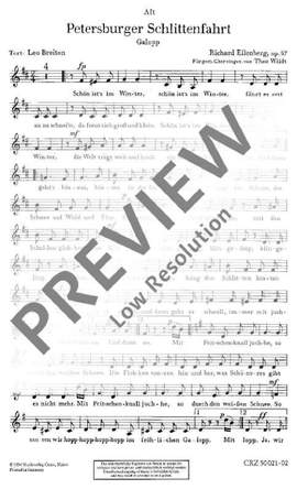 Eilenberg, Richard: Petersburger Schlittenfahrt op. 57