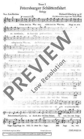 Eilenberg, Richard: Petersburger Schlittenfahrt op. 57