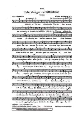 Eilenberg, Richard: Petersburger Schlittenfahrt op. 57