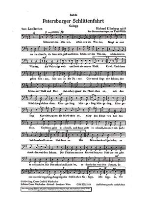 Eilenberg, Richard: Petersburger Schlittenfahrt op. 57