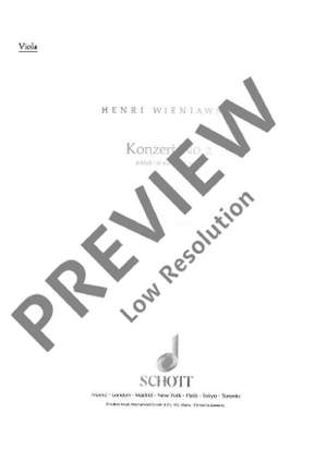 Wieniawski, Henryk: Violin Concerto No. 2 in D Minor op. 22
