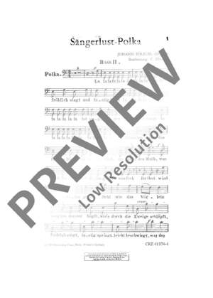 Strauß (Son), Johann: Sängerlust-Polka op. 328
