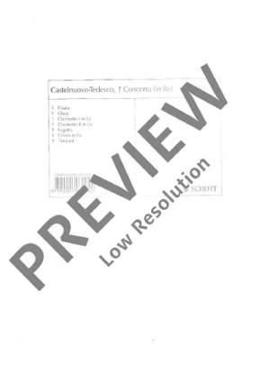 Castelnuovo-Tedesco, Mario: 1. Concerto in D op. 99