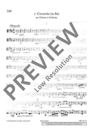 Castelnuovo-Tedesco, Mario: 1. Concerto in D op. 99