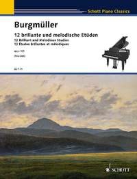 Burgmueller, Friedrich: 12 Brilliant and Melodious Studies op. 105