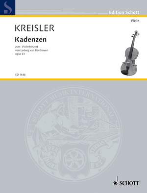 Kreisler, Fritz: Cadenzas