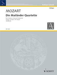 Mozart, Wolfgang Amadeus: Die Mailänder Quartette KV Anh. 213