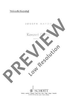 Haydn, Joseph: Concerto D Major Hob. VIIb:4