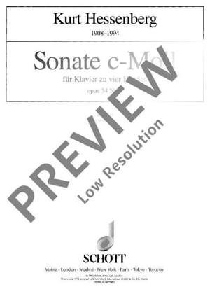 Hessenberg, Kurt: Sonata C Minor op. 34/1