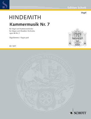 Hindemith, Paul: Chamber music No. 7 op. 46/2