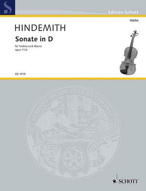 Hindemith, Paul: Sonata in D Major op. 11/2