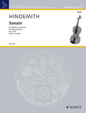 Hindemith, Paul: Viola Sonata in F op. 11/4