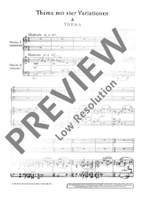 Hindemith, Paul: Theme with four Variations Product Image