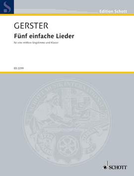Gerster, Ottmar: Fünf einfache Lieder