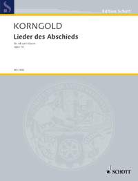 Korngold, Erich Wolfgang: Lieder des Abschieds op. 14