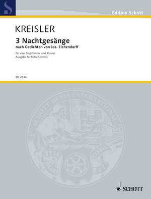 Kreisler, Fritz: 3 Nachtgesänge