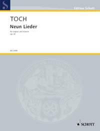 Toch, Ernst: 9 Lieder op. 41