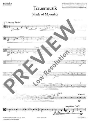 Hindemith, Paul: Trauermusik