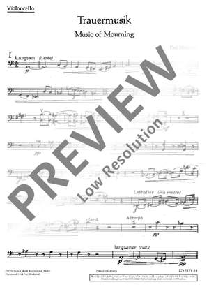 Hindemith, Paul: Trauermusik
