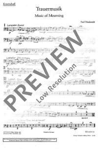 Hindemith, Paul: Trauermusik