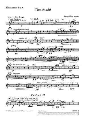 Haas, Joseph: Christnacht op. 85