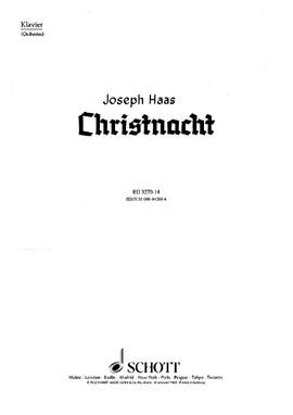 Haas, Joseph: Christnacht op. 85