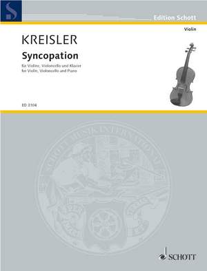 Kreisler, Fritz: Syncopation