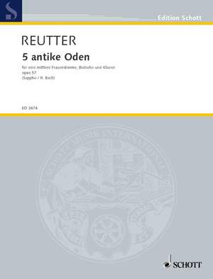 Reutter, Hermann: 5 antike Oden op. 57