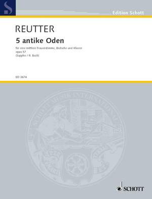 Reutter, Hermann: 5 Antique Odes op. 57