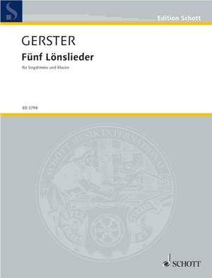 Gerster, Ottmar: Fünf Lönslieder