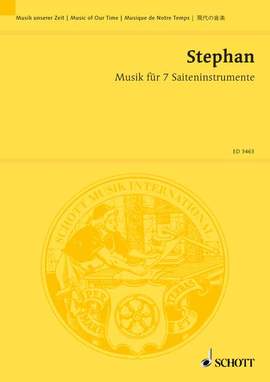 Stephan, Rudi: Musik für 7 Saiteninstrumente
