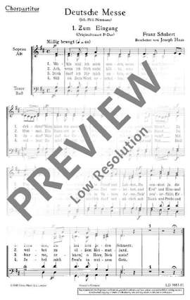 Schubert, Franz: Deutsche Messe D 872