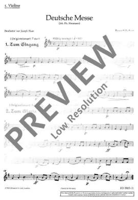 Schubert, Franz: Deutsche Messe D 872