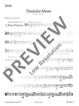 Schubert, Franz: Deutsche Messe D 872