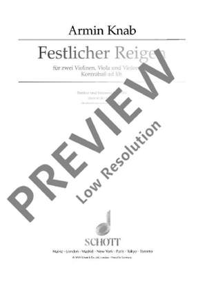 Knab, Armin: Festlicher Reigen