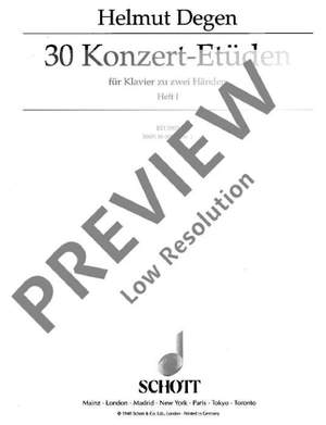 Degen, Helmut: 30 Concert studies