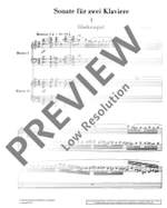 Hindemith: Sonata for Two Pianos Product Image