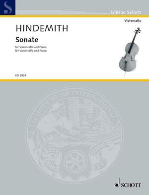 Hindemith, Paul: Cello Sonata
