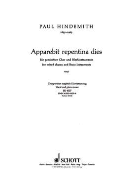 Hindemith, Paul: Apparebit repentina dies