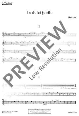 Lang, H: In dulci jubilo op. 51