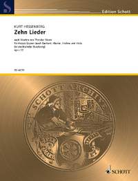 Hessenberg, Kurt: 10 Songs op. 32
